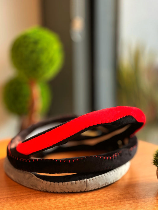 D VELVET STEERING WHEEL COVER